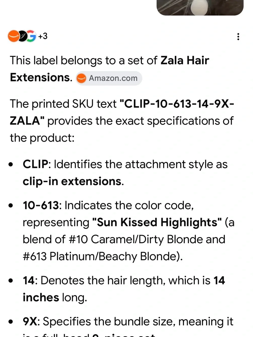 Zala Premium Women's Hair Extensions - Light Brown 14 inches. clip in